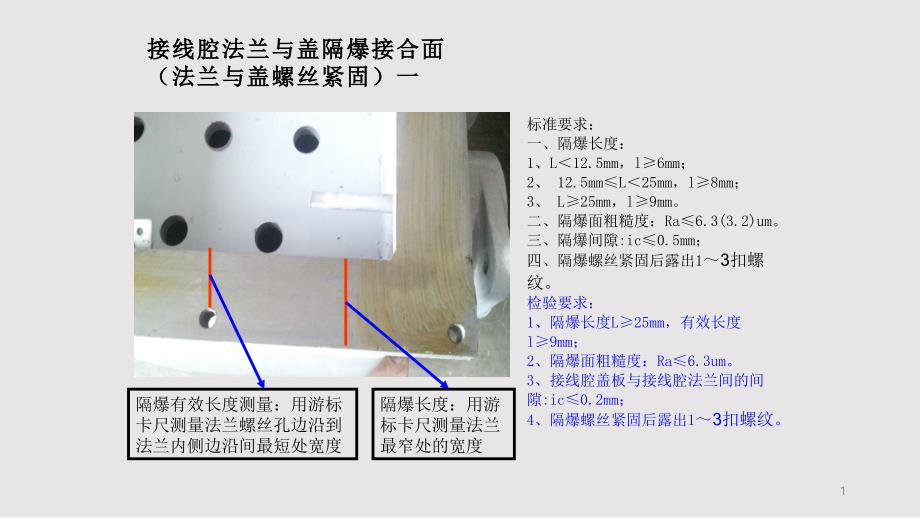 防爆产品隔爆性能检验指导书课件_第1页