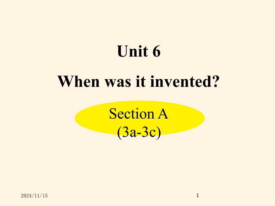 人教PEP版九年级上册英语ppt课件：-Unit-6-Section-A-(3a-3c)_第1页