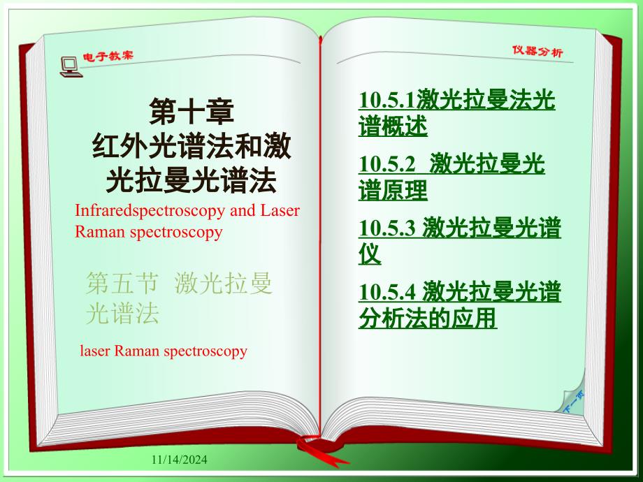 仪器分析激光拉曼光谱法课件_第1页