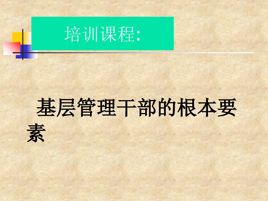 基层管理人员的基本要素10课件_第1页