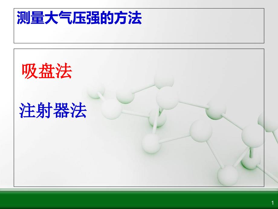 测量大气压的几种课件_第1页