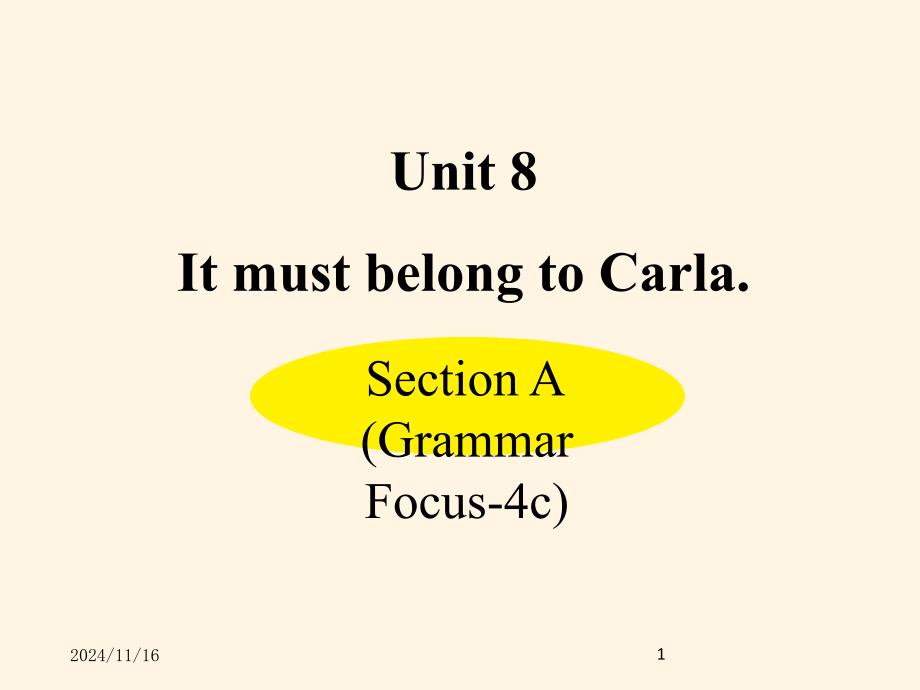 人教PEP版九年级上册英语ppt课件：-Unit-8-Section-A-(Grammar-Focus-4c)_第1页