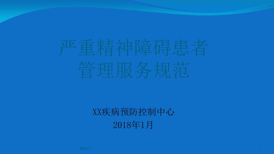 严重精神障碍患者管理服务规范标准课件_第1页