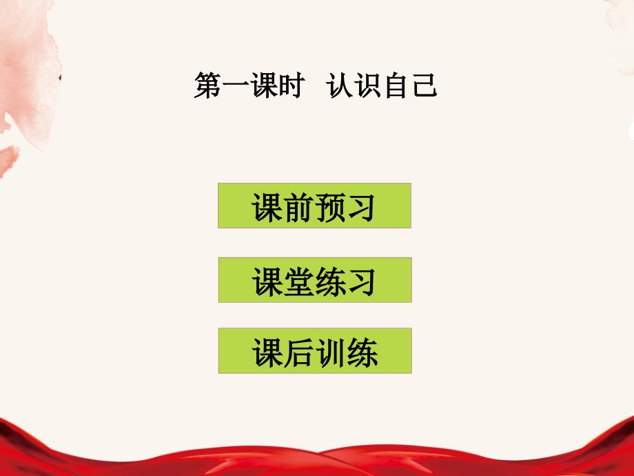 【初中政治】最新人教版版初中七年级道德与法治上册3.1认识自己课件_第1页