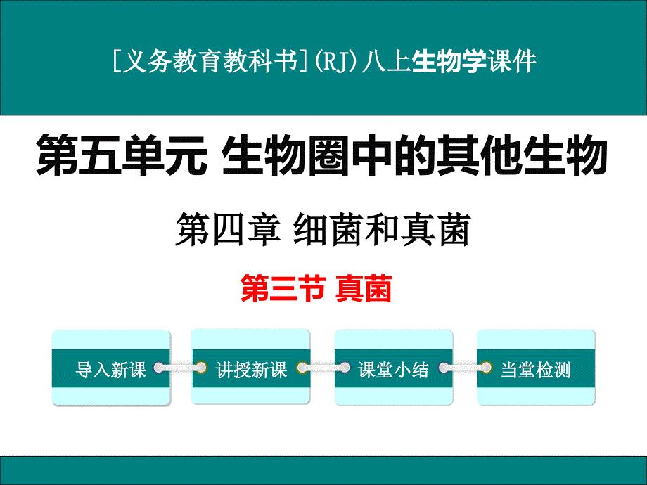 人教版八年级上册生物学《真菌》ppt课件_第1页