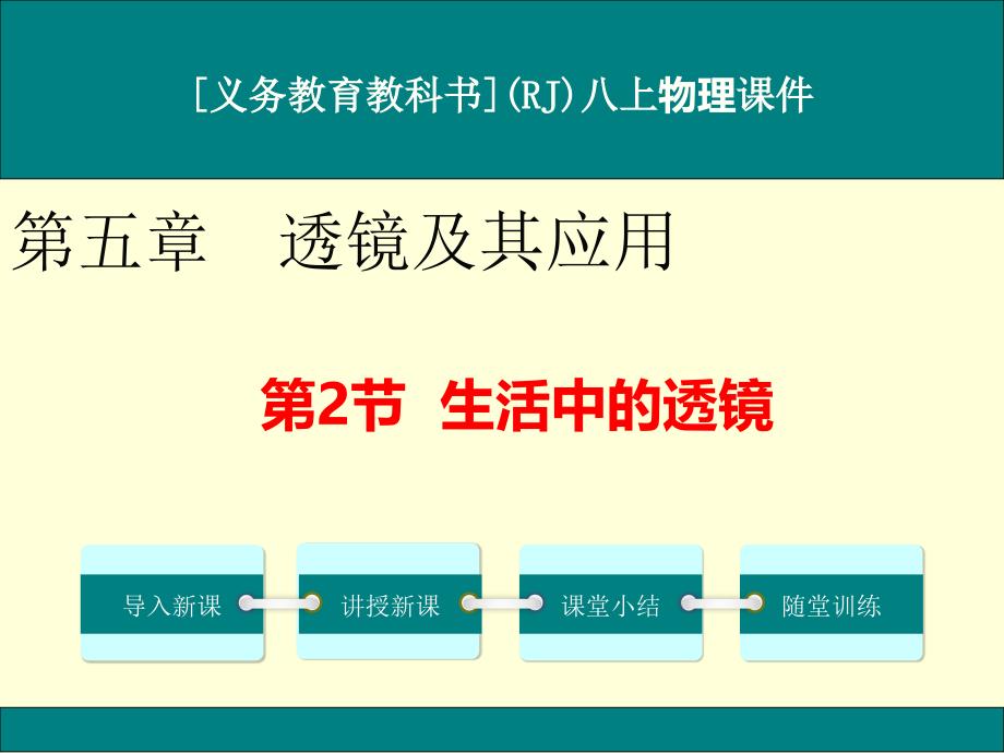 人教版八年级上册物理《生活中的透镜》ppt课件_第1页