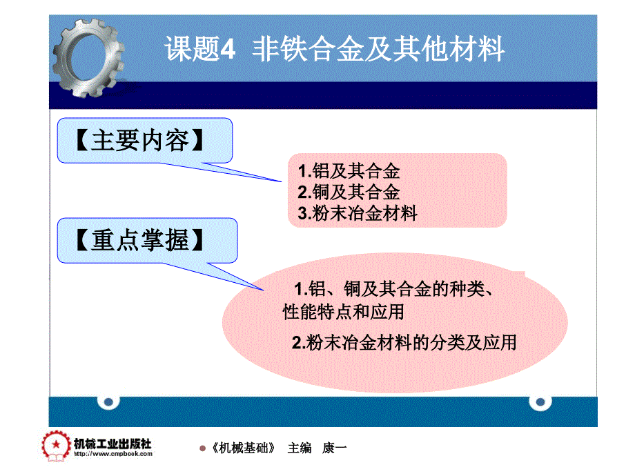 课题4非铁合金及其他材料全解课件_第1页