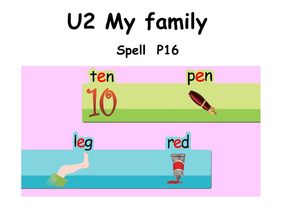 PEP小学英语三年级下册-U2-My-family-ppt课件--Spell_第1页