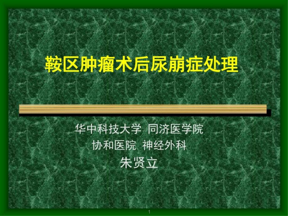 鞍区肿瘤术后尿崩症处理课件_第1页