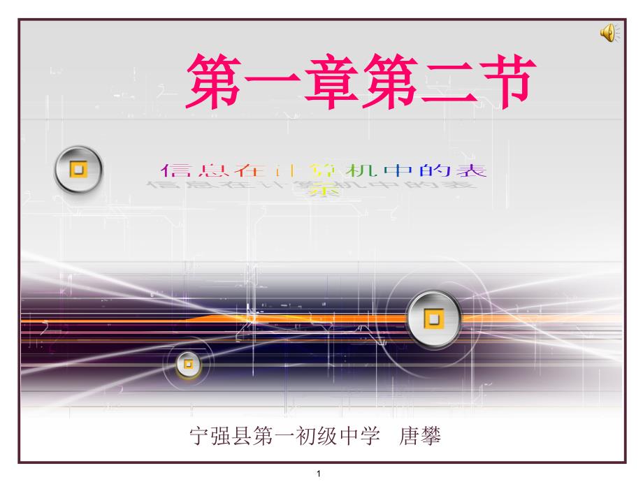 信息在计算机中的表示课件_第1页