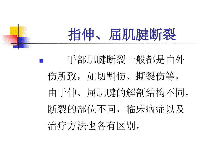 指伸屈肌腱断裂课件_第1页