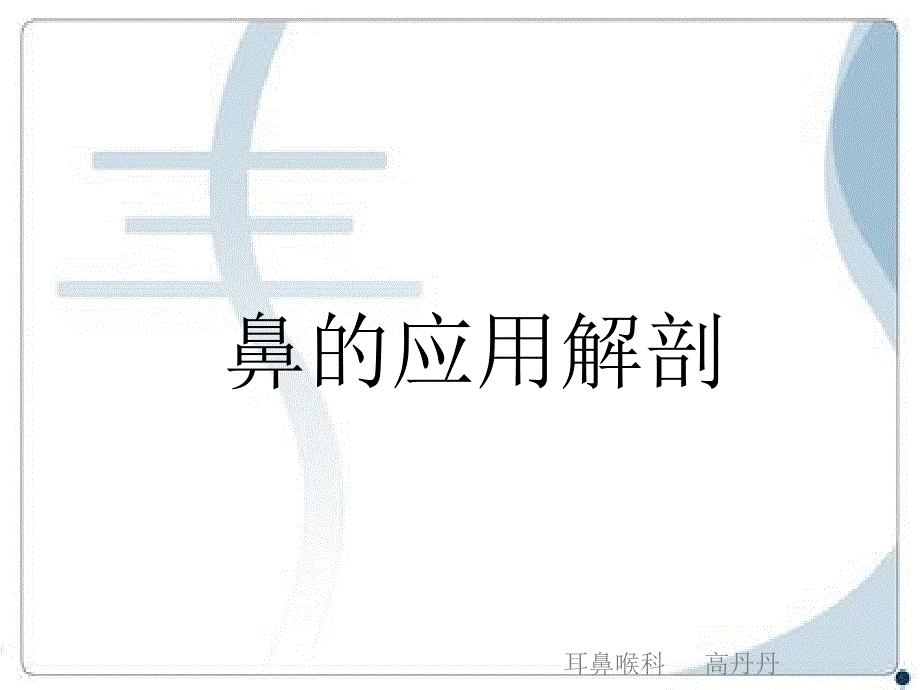 鼻的解剖与生理_第1页