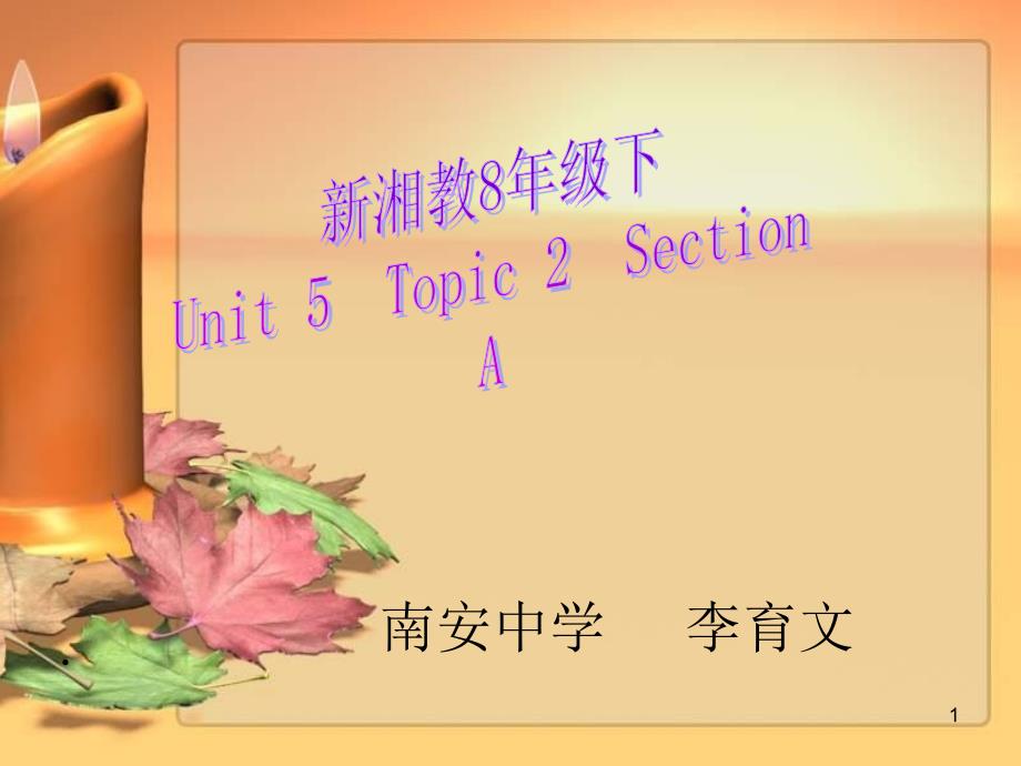 新湘教版八年级下unit5topic2sectionappt课件_第1页