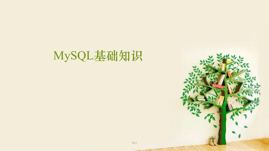 全版MySQL讲解基础知识课件_第1页