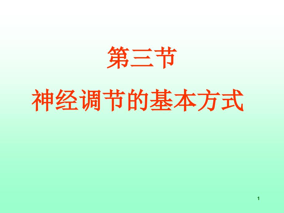 神经调节的基本方式新人教版课件_第1页