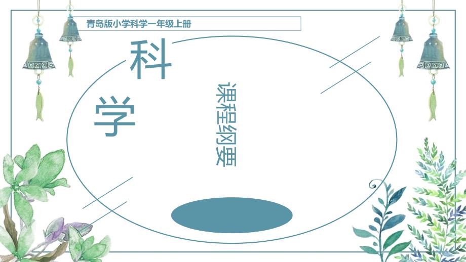 青岛版小学科学一年级上册课程纲要课件_第1页