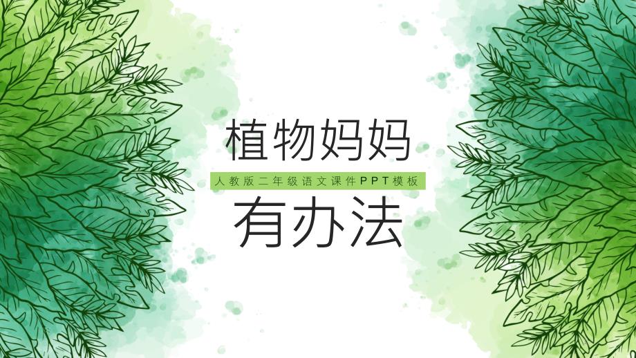 植物妈妈有办法公开课说课ppt课件模板_第1页