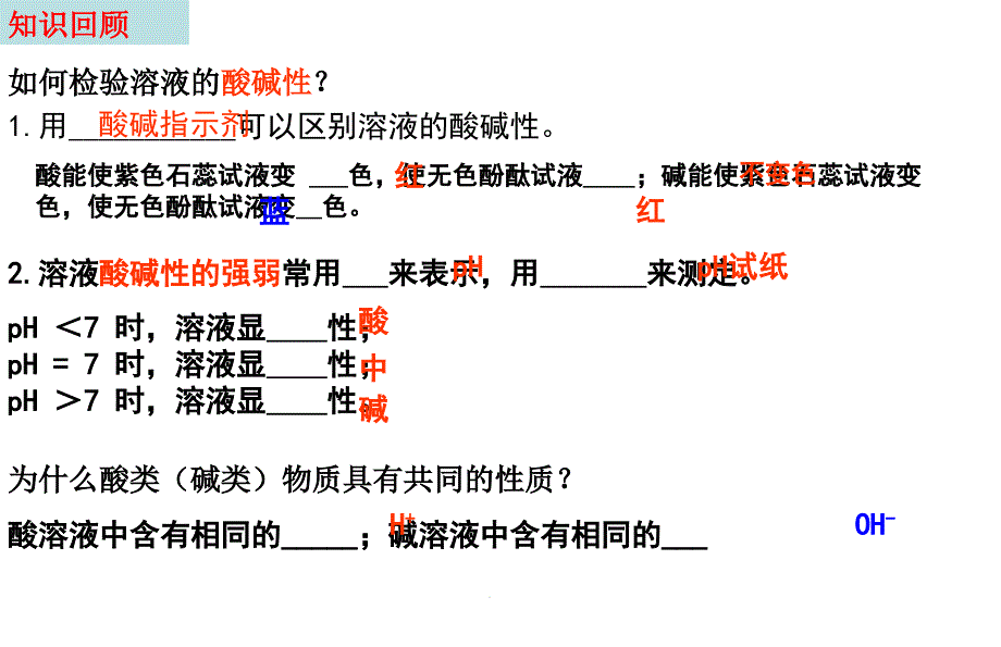 酸碱中和反应(鲁教版)课件_第1页