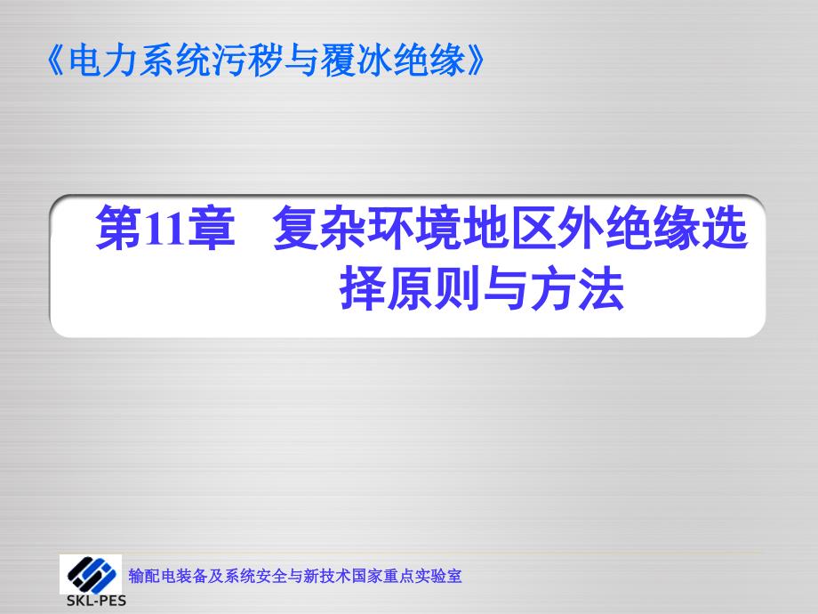 电力系统污秽与覆冰绝缘课件_第1页