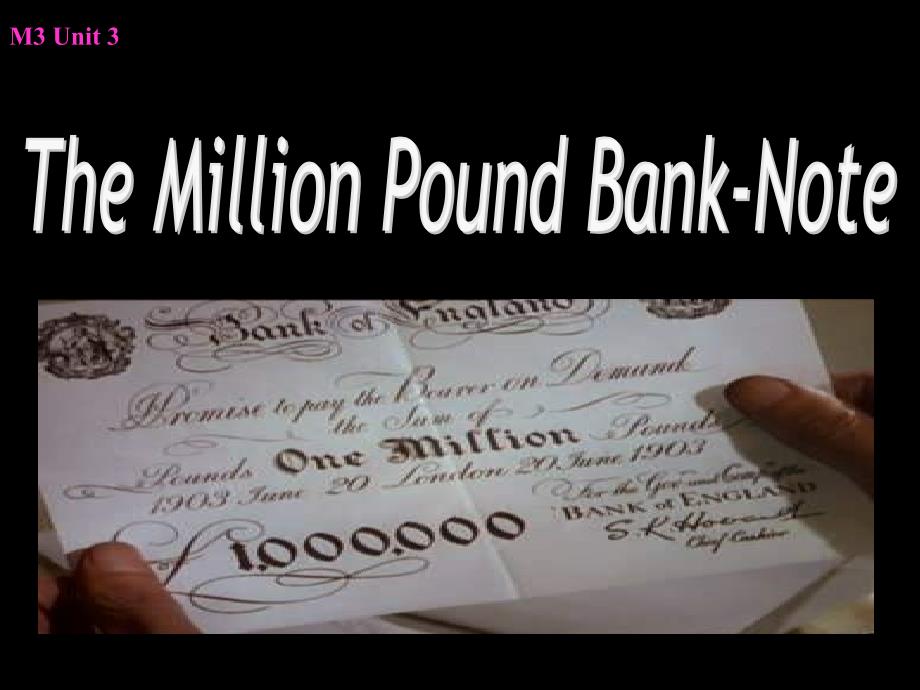 高二英语Themillionpoundbanknoteppt课件_第1页