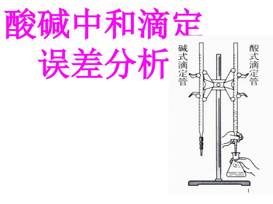 酸碱中和滴定误差分析教学ppt课件_第1页