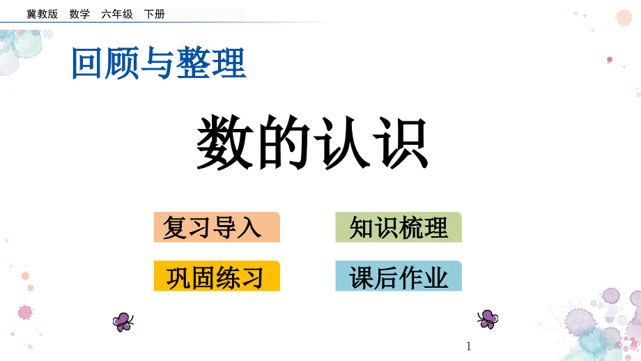 第六单元-回顾与整理-1.1-数的认识-冀教版六年级下册数学-ppt课件_第1页