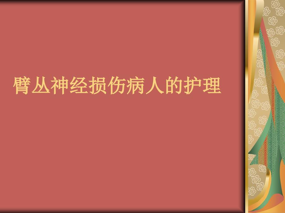 臂丛神经损伤的护理查房课件_第1页