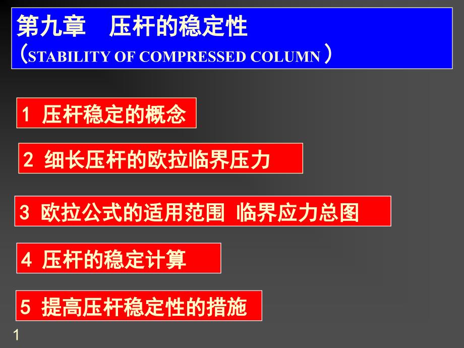 材料力学压杆稳定课件_第1页