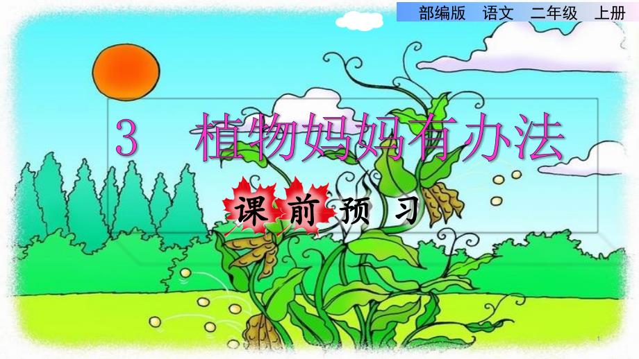 部编版二年级语文上册第3课-植物妈妈有办法课件_第1页