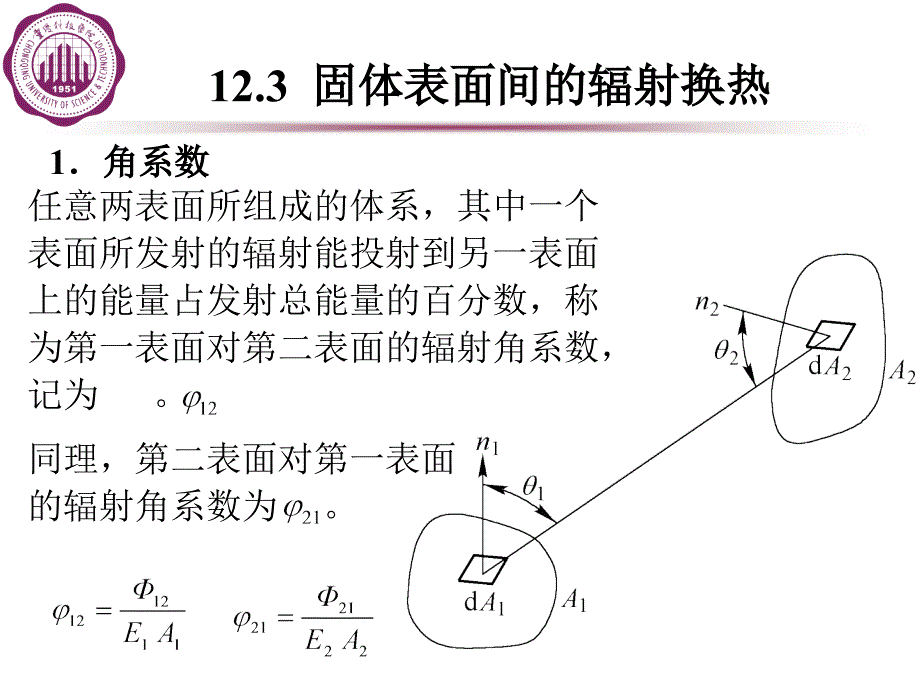 固体表面间的辐射换热_第1页