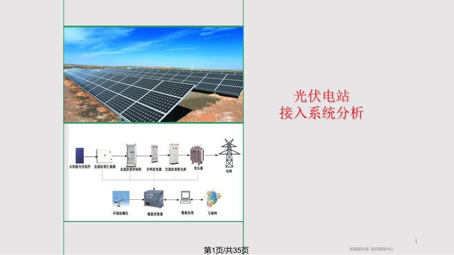 光伏电站接入电网方案课件_第1页