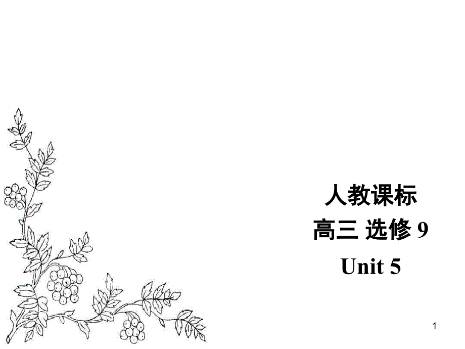 人教版高中英语选修9ppt课件：Unit-5-Inside-AdvertisingGrammar_第1页