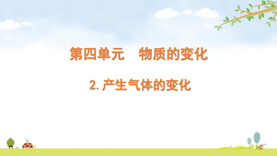 产生气体的变化-教科版科学六年级下册习题ppt课件_第1页