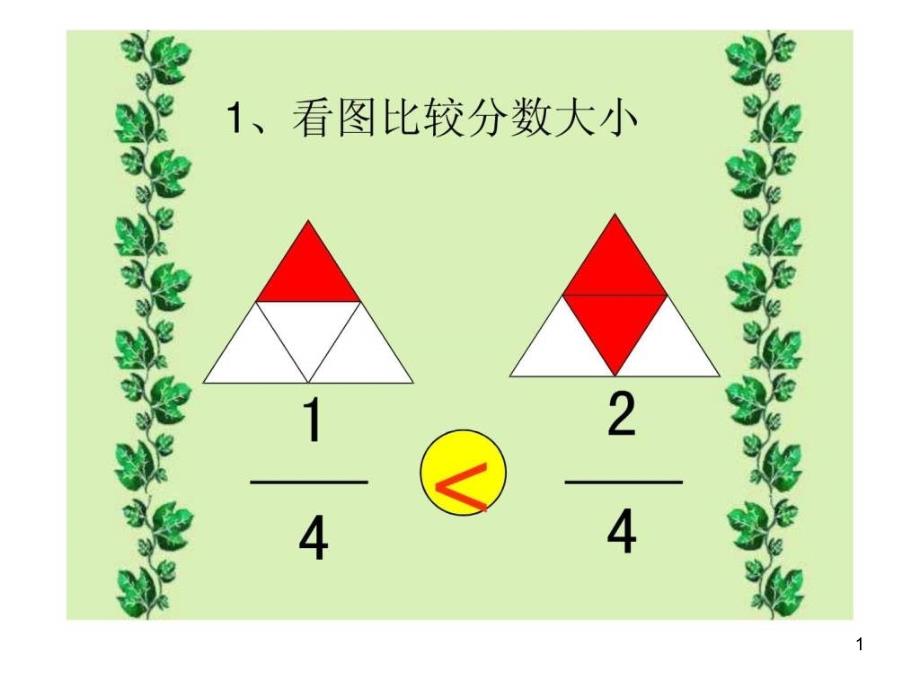 三年级数学分数的大小比较ppt课件_第1页