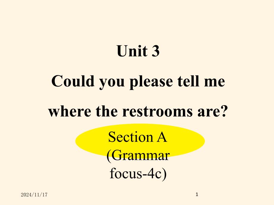 人教PEP版九年级上册英语ppt课件：-Unit-3-Section-A-(Grammar-focus-4c)_第1页