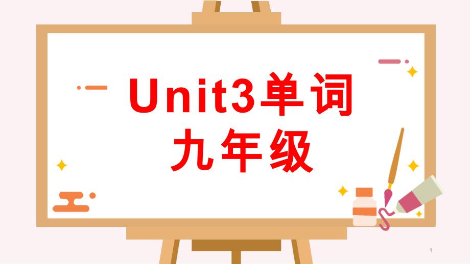 九年级英语Unit3-语境法讲解单词-单词词组及用法课件_第1页