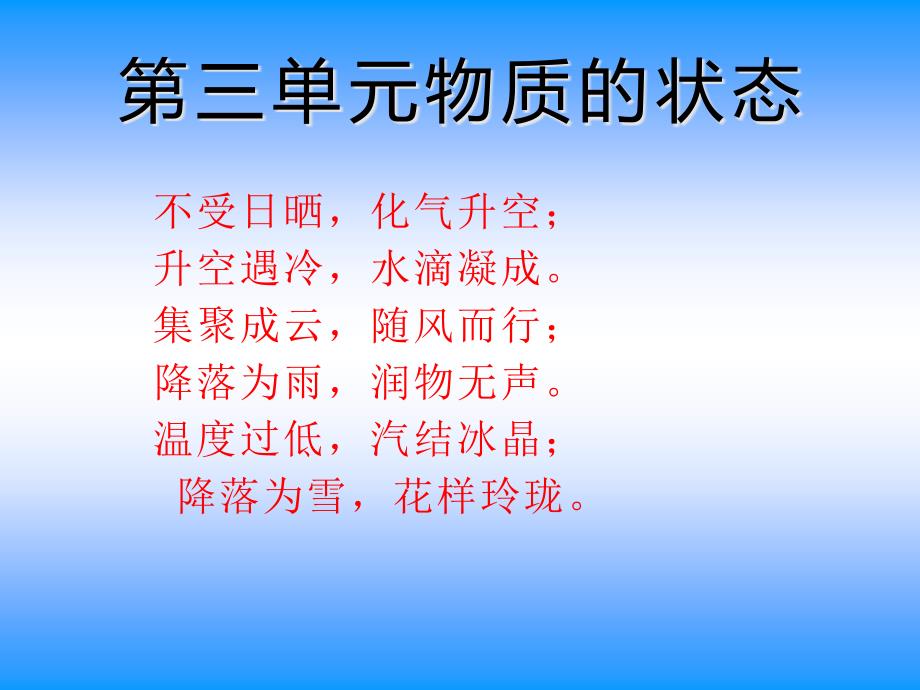 冀教版小学科学四年级下册科学6课固体、液体和气体ppt课件_第1页