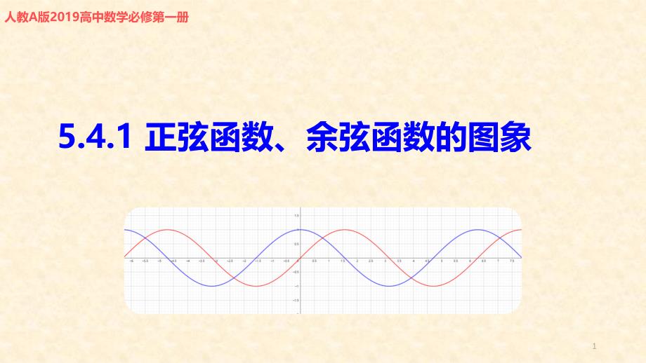 正弦函数、余弦函数的图象-ppt课件完整版_第1页