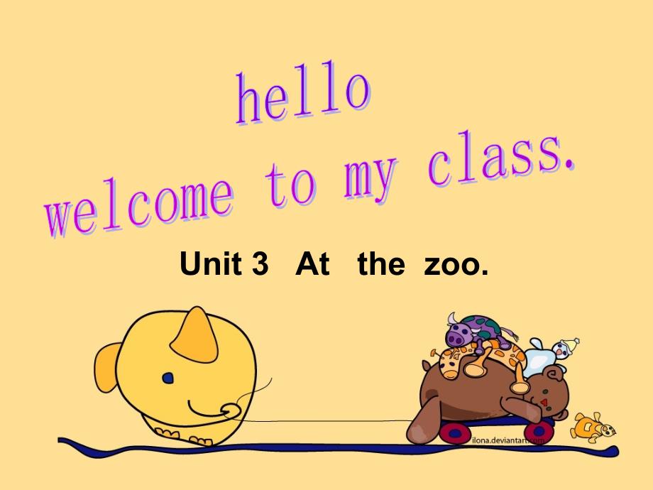 新人教版小学英语三年级下册《unit3-At-the-zoo》ppt课件_第1页