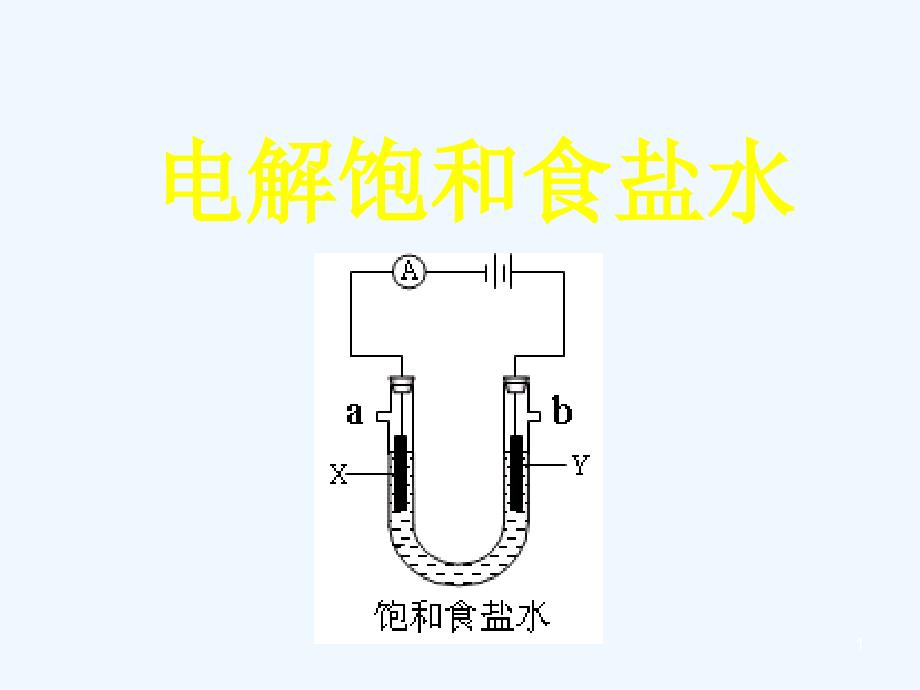 电解饱和食盐水专题课件_第1页