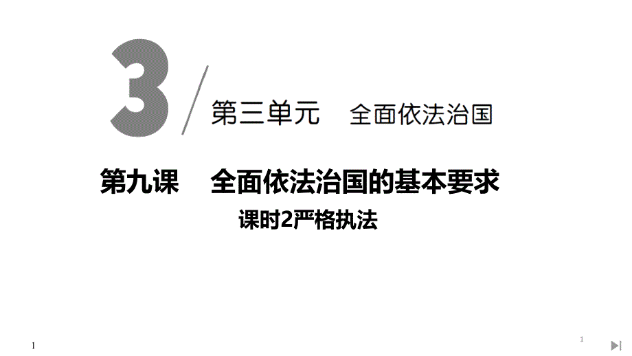 《严格执法》课件-统编版高中政治必修三_第1页