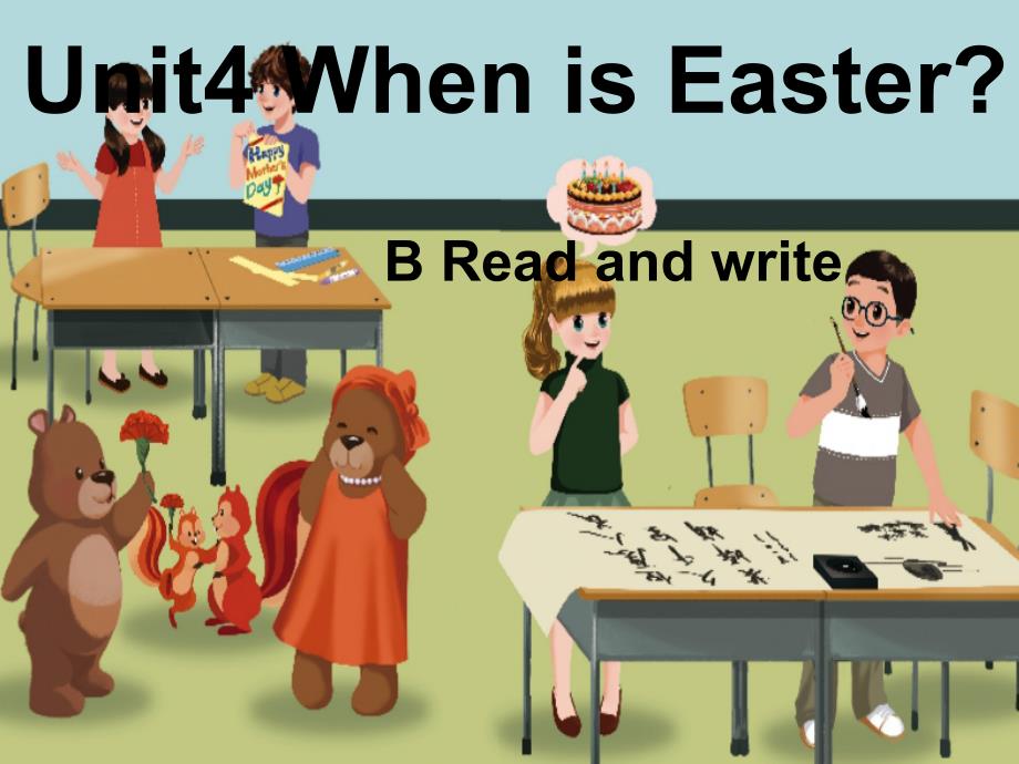 人教版PEP五年级下册Unit4-When-is-Easter-Read-and-writeppt课件等_第1页