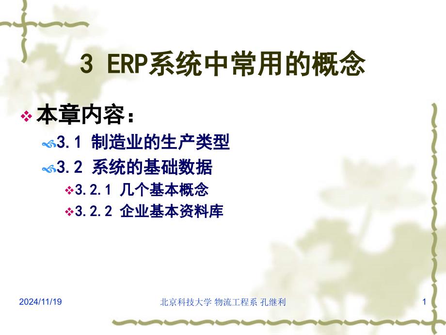 ERP系统中常用的概念_第1页