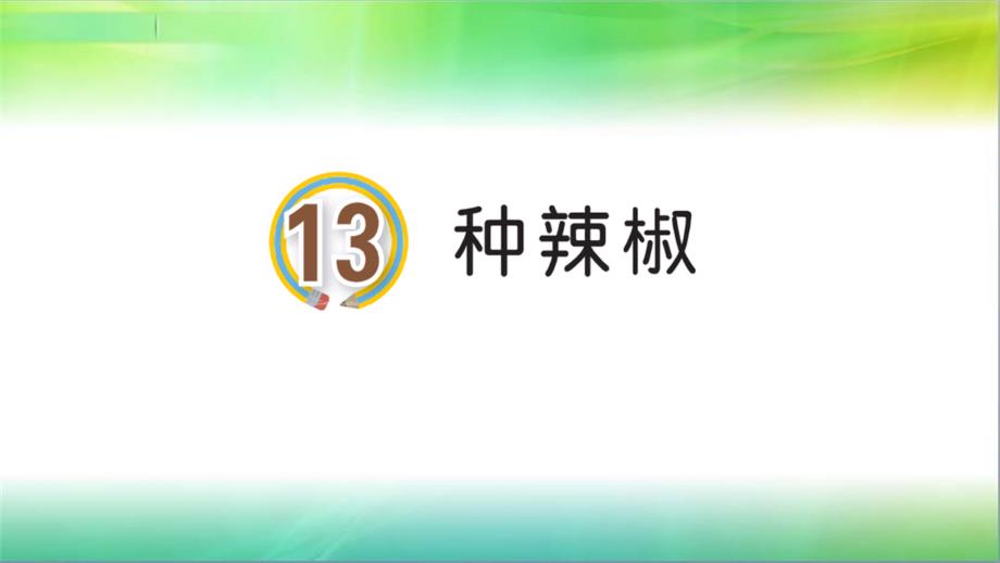 青岛版小学科学新版三年级下册科学13.《种辣椒》教学ppt课件_第1页