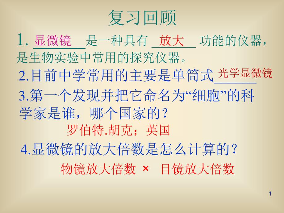 苏教版生物七年级上册2.1探究生命的器具课件_第1页