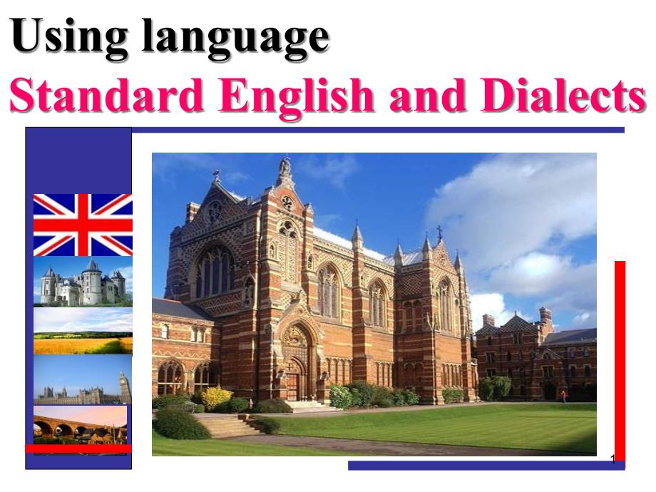 人教版高一英语必修一unit2_usinglanguage_standard_English_and课件_第1页