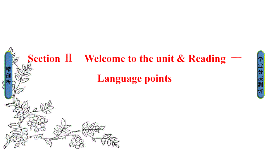 高中英语(江苏)译林版选修10ppt课件：Unit-3-Section-Ⅱ-Welcome-to-the-unit-&ampamp;-Reading-Language-points_第1页