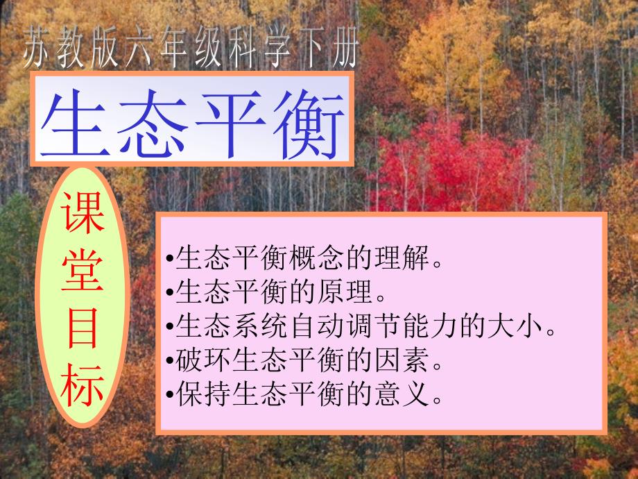 苏教版小学科学六年级下册课件《生态平衡》_第1页