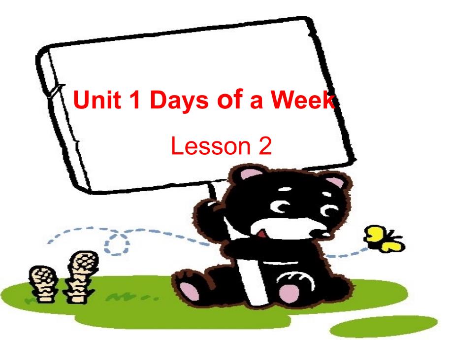 五年级上册英语ppt课件-Unit-1《Days-of-a-week》｜重大版_第1页