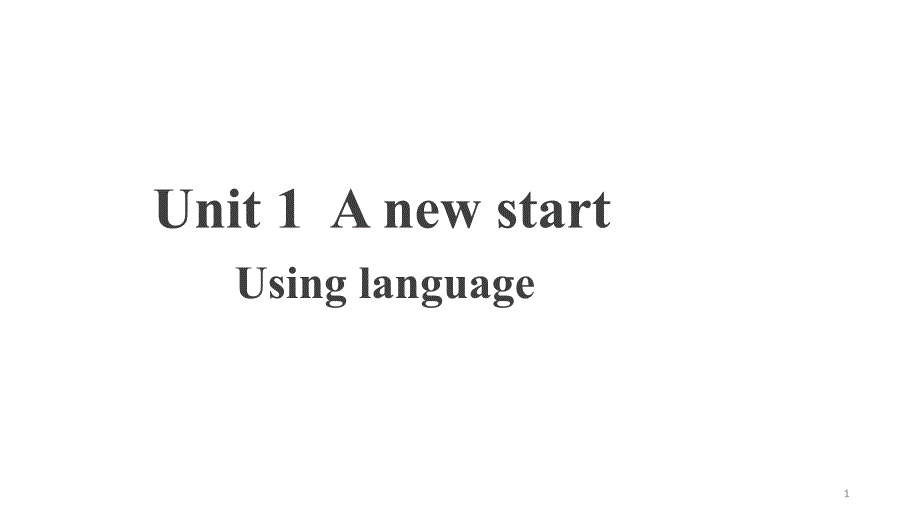 外研版高中英语必修第一册Unit-1-Using-language-ppt课件_第1页